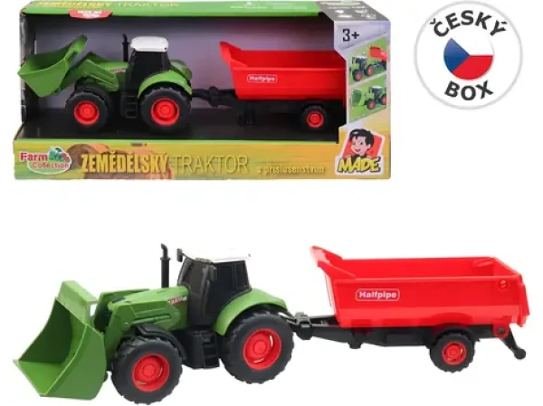 FARM COLLECTION Traktor s prívesom na zotrvačník