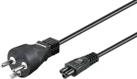 MicroConnect Power Cord DK Typ-K - C5 1m čierna / Napájací kábel / dánska koncovka / 250 V / 2,5 A (PE120810)