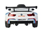 Mamido Detské elektrické autíčko BMW M6 GT3 2 x 45W biele