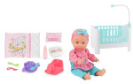 Mamido Mamido Bábika bábätko s postieľkou a doplnkami Baby Sweet Love MT1597