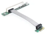 DeLock Riser card PCI Express x1 na PCI 32Bit 5 V / flexibilný kábel 13cm / zasunutie vľavo (41857)