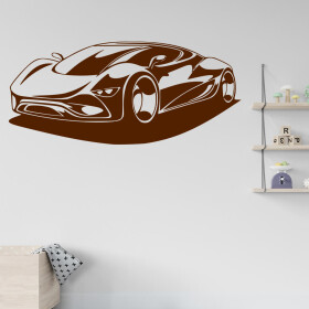 Veselá Stena Samolepka Auto budúcnosti Farba: hnedá, Veľkosť: 60 x 27 cm