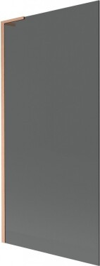 MEXEN/S - Next L vaňová zástena FIX 90 x 150, grafit, meď kartáčovaná 895-090-000-03-40-65