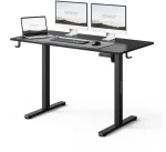 SENSE7 NOJO LIGHT Pracovný stôl čierna / elektricky nastaviteľná výška / 120 x 60cm / nosnosť 70kg (5902659847911)