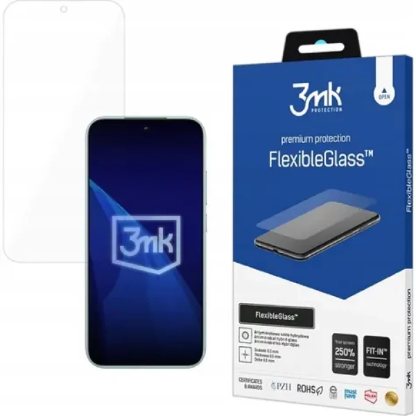 3mk FlexibleGlass pre POCO F8 Ultra / Hybridné sklo na displej / 7H / 0,5 mm / antibakteriálne (5903108740630)
