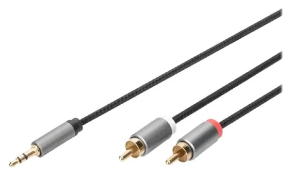 Digitus Audio adaptér Stereo 3,5 mm Jack - RCA / Redukcia (DB-510330-010-S)