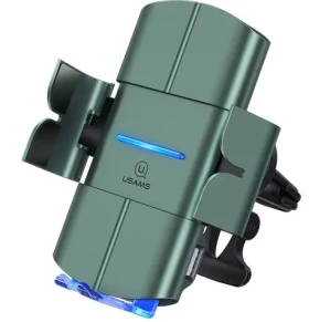 USAMS CD133 Automatic Coil Držiak do Autá vr. Bezdrôtového nabíjania 10W čierna (6958444988818)
