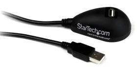 StarTech USB kábel čierna / Kábel / USB-A - USB-A / USB 2.0 / 1,5 m / 480 Mbit/s (USBEXTAA5DSK)