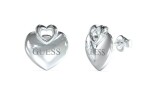 Guess Srdiečkové náušnice z ocele Crazy In Love JUBE05218JWRHT/U