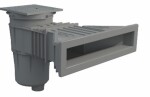Iml Superskimmer 17,5 l s mosadznými závitmi, tmavo šedý (RAL7016), pre fóliové bazény