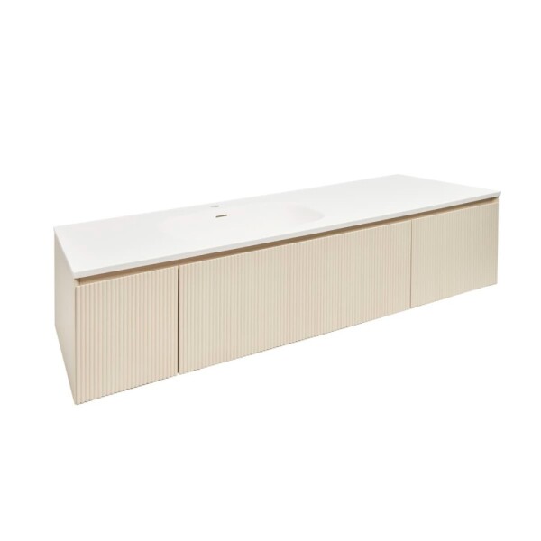 Kúpeľňová skrinka s umývadlom Naturel Austen 165x35x52 cm beige mat Naturel Austen165BG AUSTEN165BG