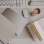 Eulenschnitt Podložka na pracovní stůl Heart Cream 80 x 40 cm