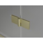 MEXEN/S - Mist-H L Duo sprchovací kút dvere krídlové 85 x 120, transparent, zlato kartáčovaná 8A5L-085L-120P-55-00