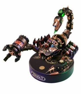 Robotime 3D drevené mechanické puzzle Cisár Scorpion