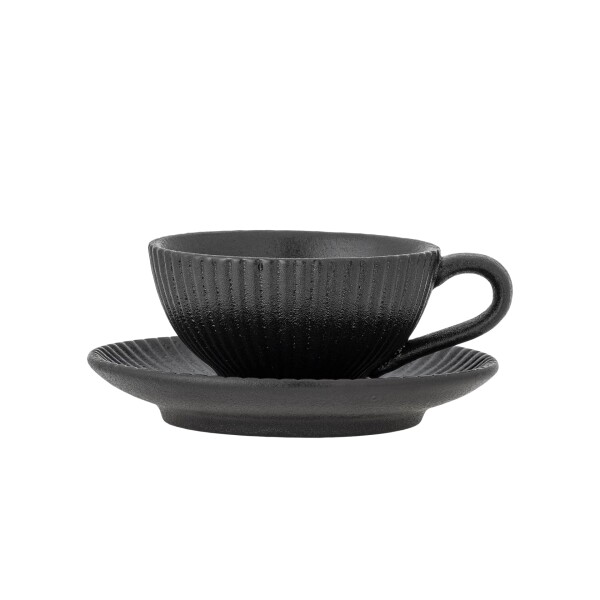 Bloomingville Šálka s podšálkou Neri Cappuccino 200 ml