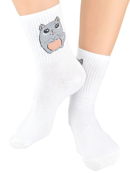 Dámske ponožky 151 W 03 - NOVITI Bílá 39/42