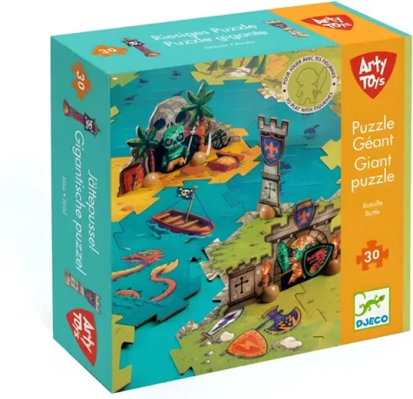 DJECO Obrie puzzle Bitka