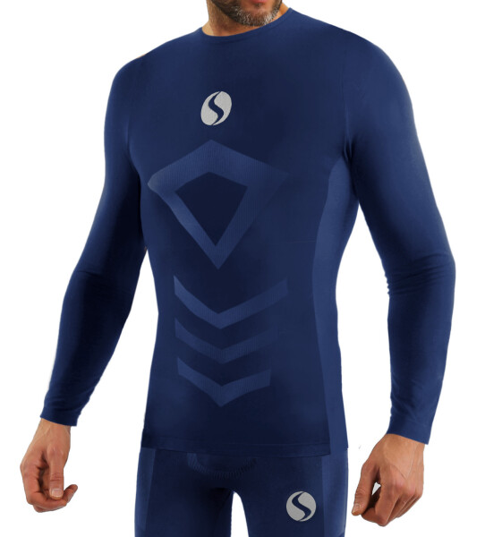 Sesto Senso Thermo Top dlhým rukávom CL40 Navy Blue