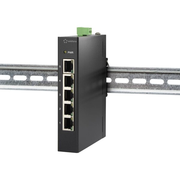 Renkforce FEH-500 priemyselný ethernetový switch; RF-3394866