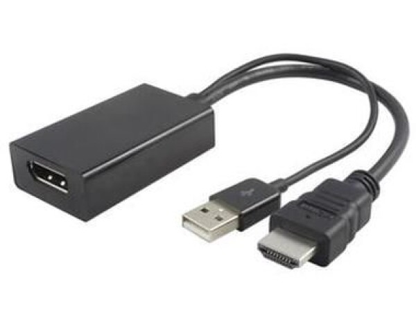 PremiumCord adaptér HDMI na DisplayPort Male/Female / s napájaním z USB (kportad09)