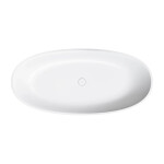 OMNIRES - SHELL M+ voľne stojaca vaňa s prepadom, 160 x 75 cm, biela mat SHELLWWZPBM