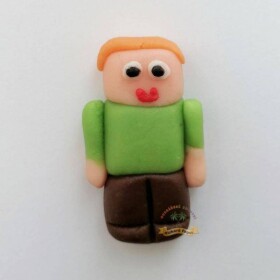 Figúrka na tortu Minecraft Alex 30 g z kokosovej hmoty - Fagos - Fagos