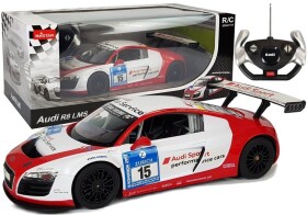 RASTAR RASTAR Auto na diaľkové ovládanie R / C Audi R8 LMS 1:14 bielo-červené