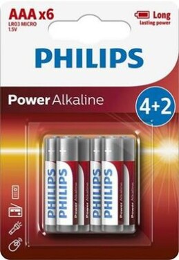 Philips batéria AAA Power Alkaline - 6ks (LR03P6BP/10)