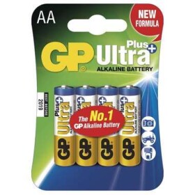 GP Ultra Plus alkalické batérie AA LR06/4ks (1017214000)