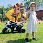 Mamido Detská elektrická motorka BMW S1000RR trojkolka čierna