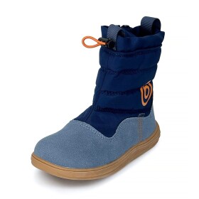 Chlapčenské zimné barefoot topánky s membránou Bugga RUBA Blue B00197-04 - 31