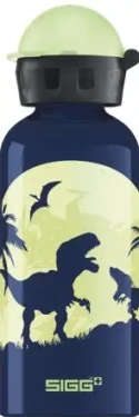 SIGG Alu Kids Glow Moon Dinos 0.4 l modrá / Fľaša / Hliník (8543.00)