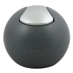 Spirella BOWL MATT mini výklopný odpadkový kôš 1 L matný tmavo šedý / plast (7610583203755)