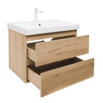 Kúpeľňová skrinka 2 zásuvková s umývadlom SAT B-Way 59x50x45 cm dub mat BWAY260OAKU1BBI BWAY260OAKU1BBI
