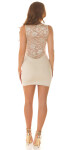 Sexy KouCla Party Minidress with lace + sexy back black Einheitsgroesse