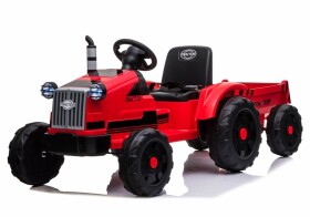 Mamido Detský elektrický traktor s vlečkou T1 červený