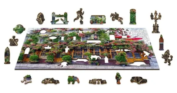 Wooden City Drevené puzzle Londýnska krčma 2v1
