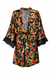 Dámske kimono FLOWER 20002 černá S/M