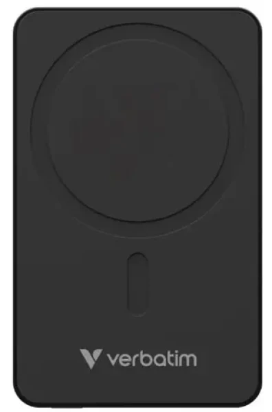 Verbatim Charge 'n' Go Essentials Magnetická bezdrôtová powerbanka 10000mAh čierna / USB-C / MagSafe / 15-20W (32227)