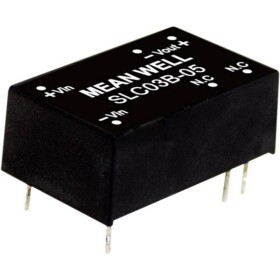 MEAN WELL SLC03C-15 DC / DC menič napätia, modul 200 mA 3 W Počet výstupov: 1 x; SLC03C-15