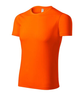 Tričko Pixel unisex neónovo oranžové 3XL