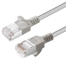 MicroConnect CAT6A U/FTP SLIM 10m šedá / LSZH (V-FTP6A10-SLIM)