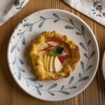 Strömshaga Kameninový tanier Viola Leaf Green 26 cm