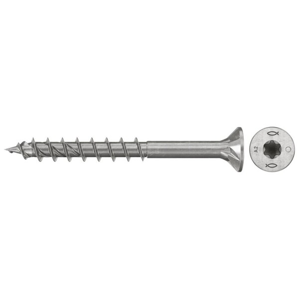 Fischer 574082 skrutky do drevotriesky 5 mm 40 mm TX Nerezová oceľ 200 ks; 574082
