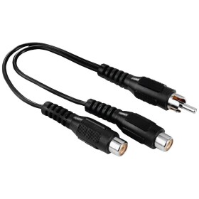 Hama 00205183 cinch audio adaptér [1x cinch zástrčka - 2x cinch spojka] čierna; 00205183