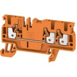 Weidmüller 1521830000 priechodná svorka 5.1 mm pružinová svorka oranžová 100 ks; 1521830000