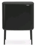 Brabantia Bo Touch Odpadkový kôš na triedený odpad 3 x 11 L matná čierna / 54 x 68 x 31.2 cm (31 60 67)