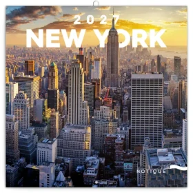 NOTIQUE Grid Kalendár New York 2027 / Nástenný kalendár / 30 x 30 cm