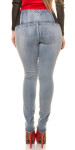 Curvy Girls Size! High Waist Skinny Jeans denimblue 48