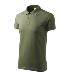 Single J. pánske polo tričko khaki 2XL